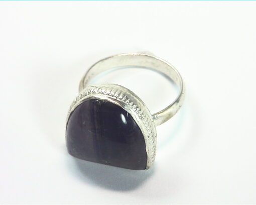AMETHYST CABOCHON SET IN A STERLING SILVER BEAUTIFUL DESIGN RSS,721 - Image 5