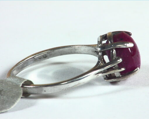 Star Ruby Natural Genuine Gemstone Sterling Ring,RSS,740 - Image 5