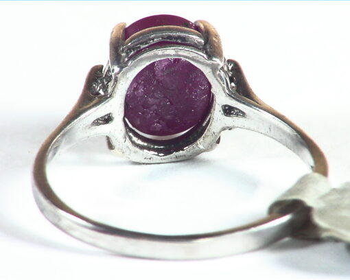 Star Ruby Natural Genuine Gemstone Sterling Ring,RSS,740 - Image 6