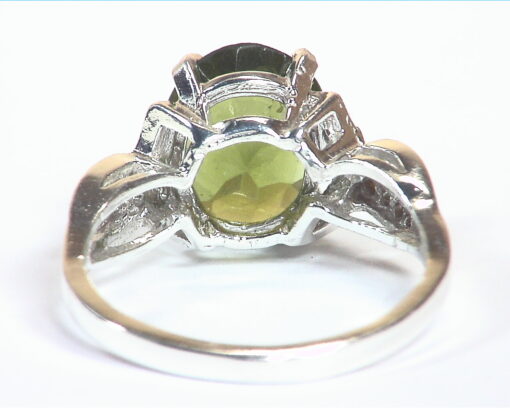 Peridot Natural genuine gemstone Sterling Silver Ring RSS,1107 - Image 4