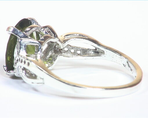 Peridot Natural genuine gemstone Sterling Silver Ring RSS,1107 - Image 5