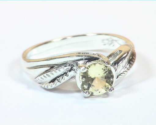Yellow Sapphire Natural Genuine Gemstone Sterling silver ring RSS,1127 - Image 6