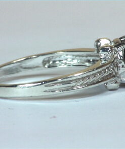 Alternative view of Konrupine Cates Eye Natural Genuine Gemstone Sterling Silver Lady,s Ring RSS1132