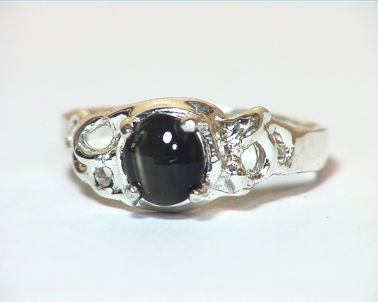 Konrupine Cates Eye Natural Genuine Gemstone Sterling Silver Lady,s Ring RSS1134 - Image 5