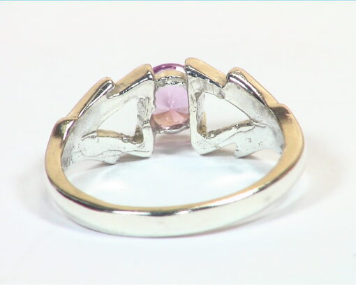 Pink Sapphire Natural Genuine Gemstone Sterling Silver Ring RSS,1135 - Image 4