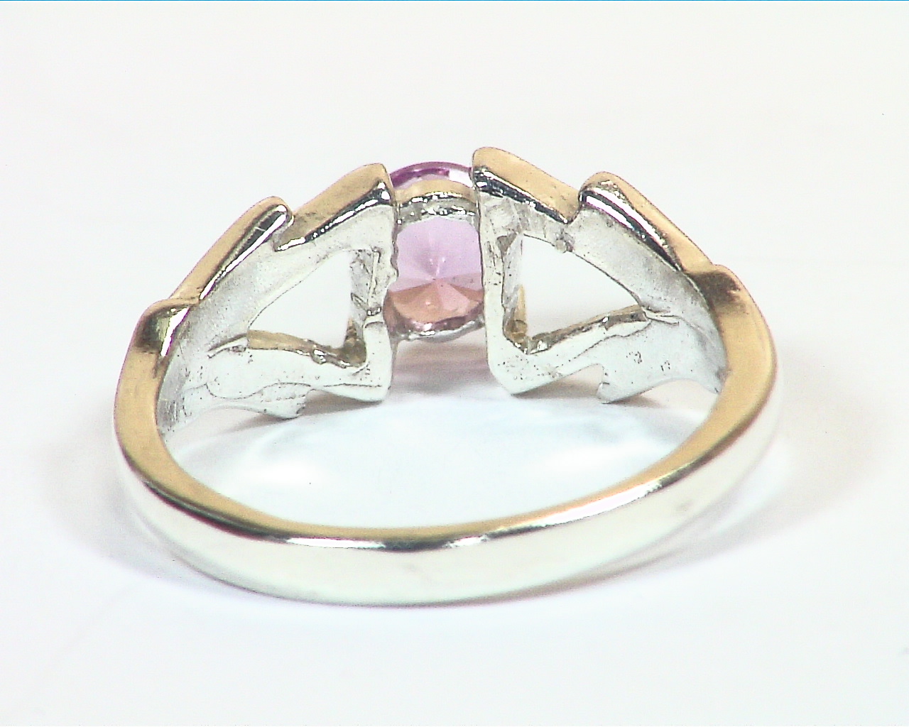 Pink Sapphire Natural Genuine Gemstone Sterling Silver Ring RSS,1135 - Image 4