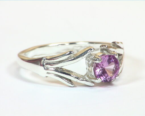 Pink Sapphire Natural Genuine Gemstone Sterling Silver Ring RSS,1135 - Image 5