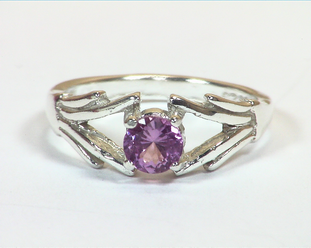 Pink Sapphire Natural Genuine Gemstone Sterling Silver Ring RSS,1135 - Image 6