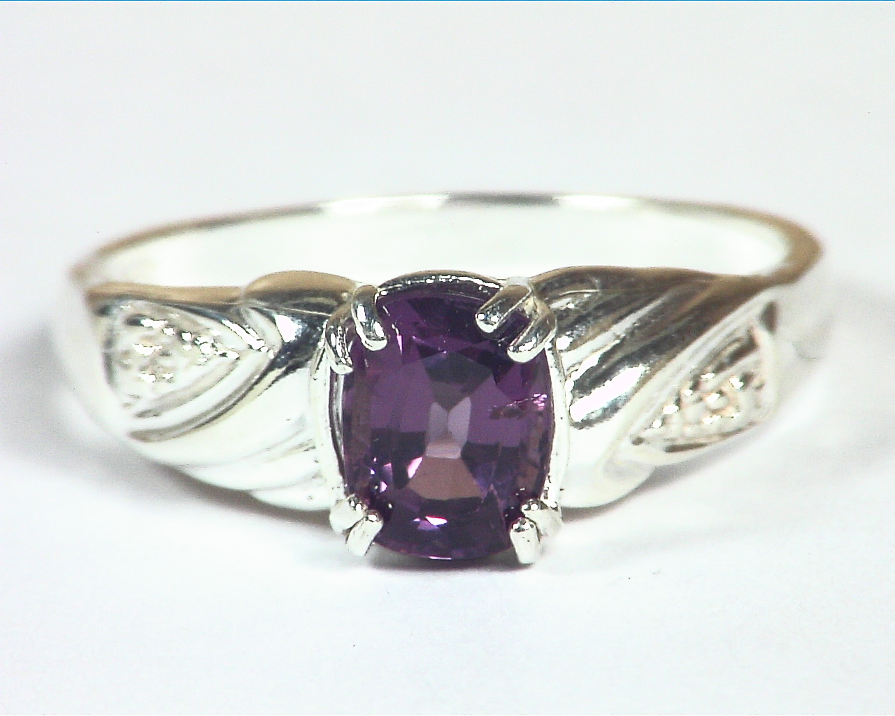 Red Spinel Natural Genuine Gemstone Set in Sterling Silver lady,s Ring RSS,1141