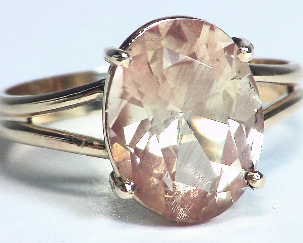 Sun Stone Natural Genuine Gemstone set in 14 Yellow Gold Lady,s Ring RFK,165 - Image 3