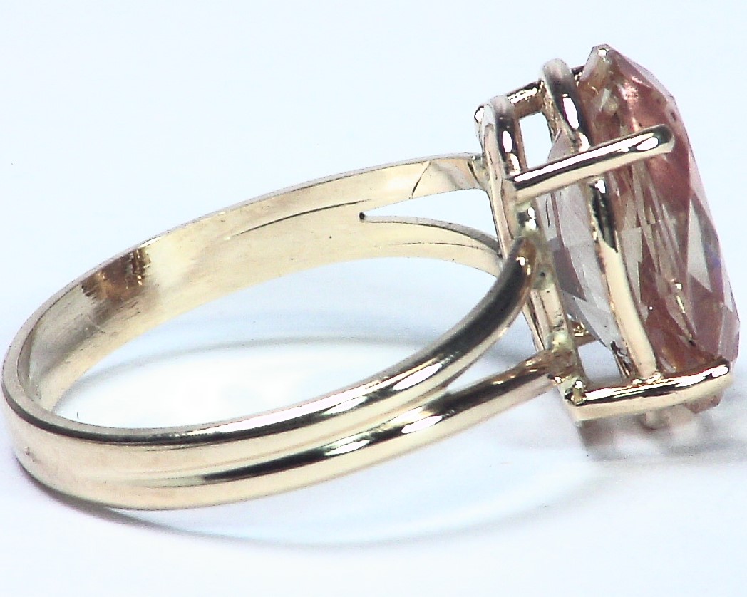 Sun Stone Natural Genuine Gemstone set in 14 Yellow Gold Lady,s Ring RFK,165 - Image 4