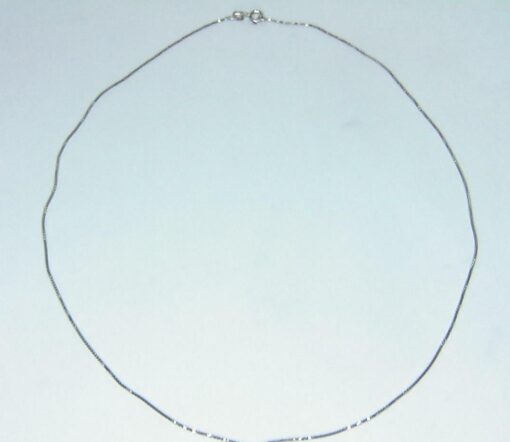 Sterling Silver Chain with Rhodium Plated Sterling Necklace CSS781