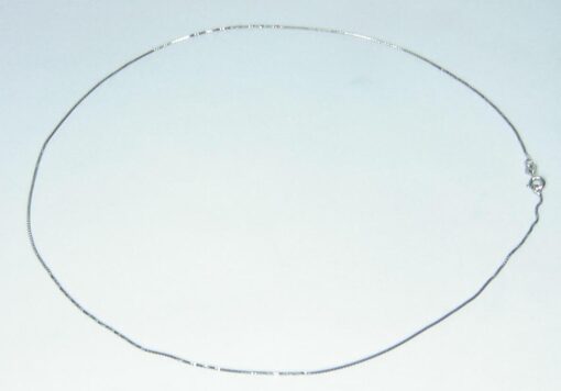 Sterling Silver Chain with Rhodium Plated Sterling Necklace CSS781 - Image 3
