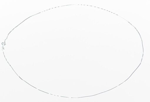 Sterling Silver Chain with Rhodium Plated Sterling Necklace CSS781 - Image 4