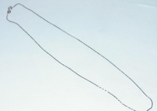 Sterling Silver Chain with Rhodium Plated Sterling Necklace CSS781 - Image 7