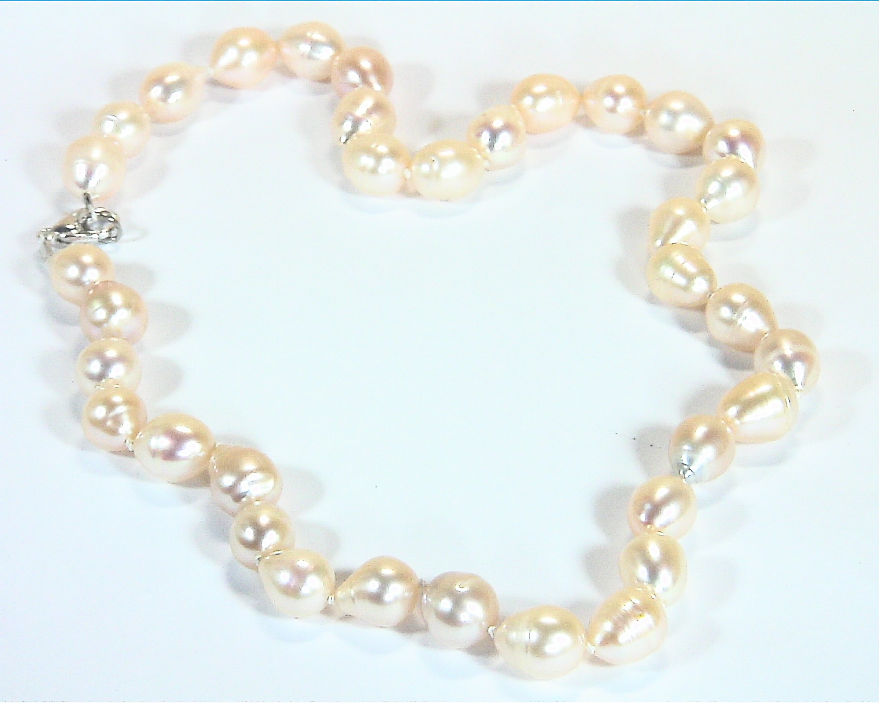 Pearl Fresh Water Silver Lady's Necklace PNS,815 - Image 7
