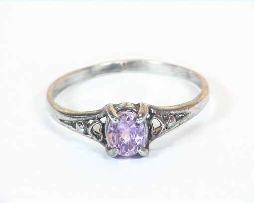 Purple Sapphire Sterling Silver Lady's Ring RSS,670