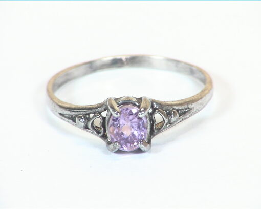 Purple Sapphire Sterling Silver Lady's Ring RSS,670 - Image 7