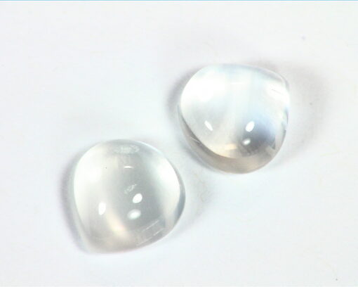 Moonstone Natural Genuine Gemstone pear shape Matched Pair GSG 232 - Image 3