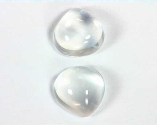 Moonstone Natural Genuine Gemstone pear shape Matched Pair GSG 232 - Image 2