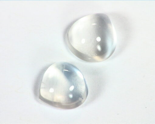 Moonstone Natural Genuine Gemstone pear shape Matched Pair GSG 232 - Image 6