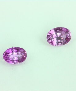 Alternative view of Pink Sapphire Natural Genuine Gemstone Matched Pair Faceted Gemstone GPG169