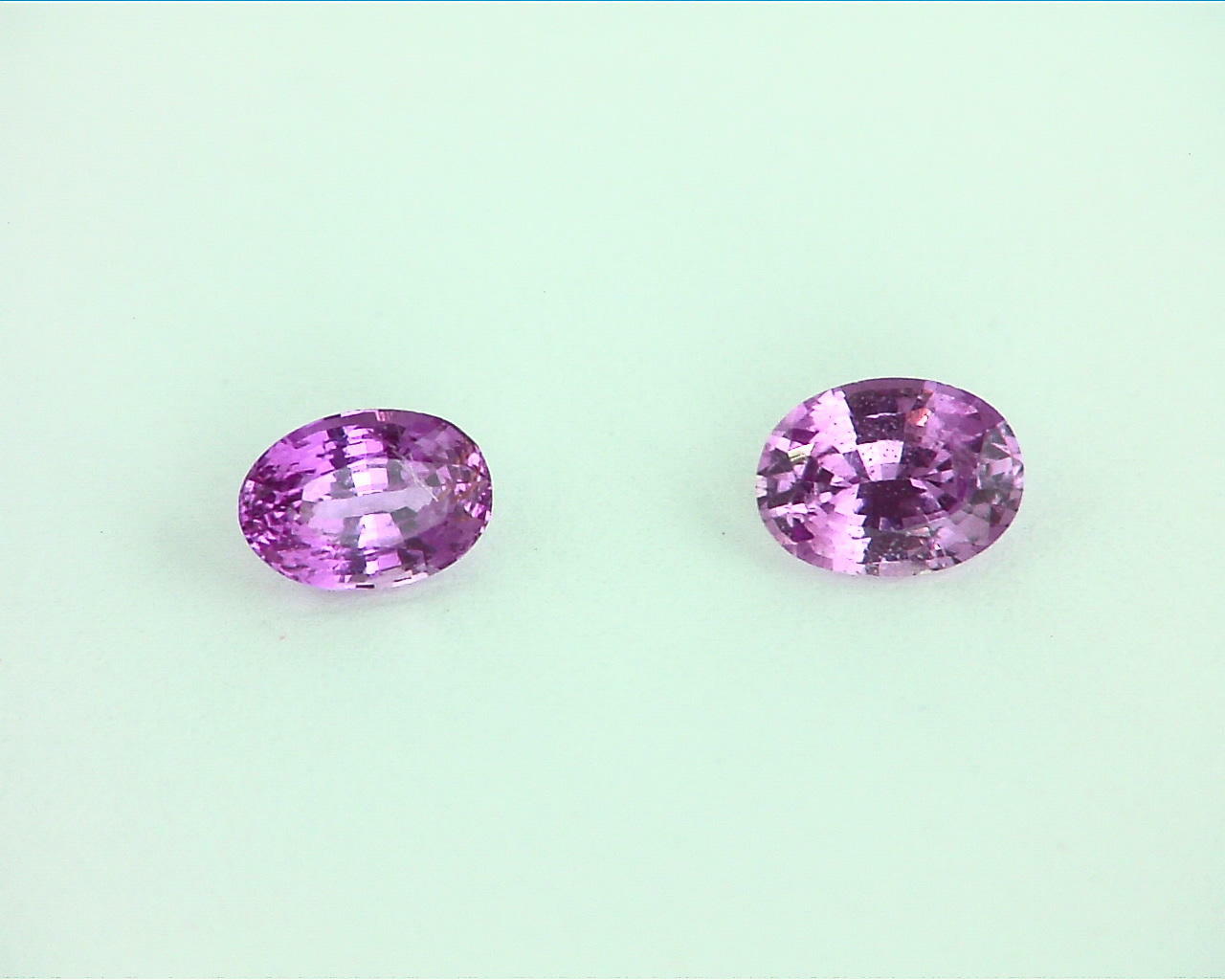 Pink Sapphire Natural Genuine Gemstone Matched Pair Faceted Gemstone GPG169 - Image 3