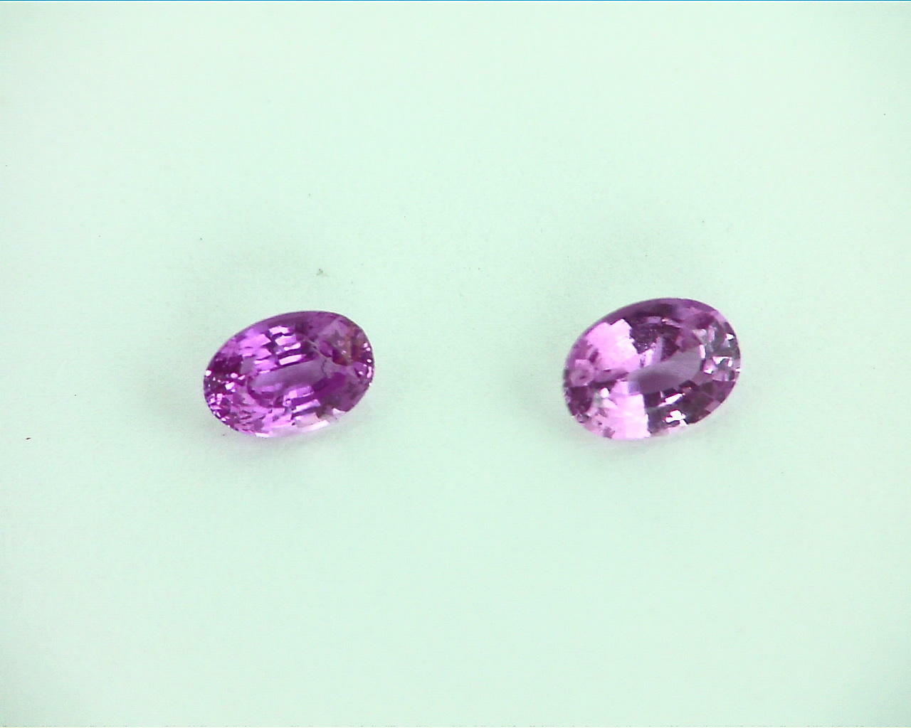 Pink Sapphire Natural Genuine Gemstone Matched Pair Faceted Gemstone GPG169 - Image 4