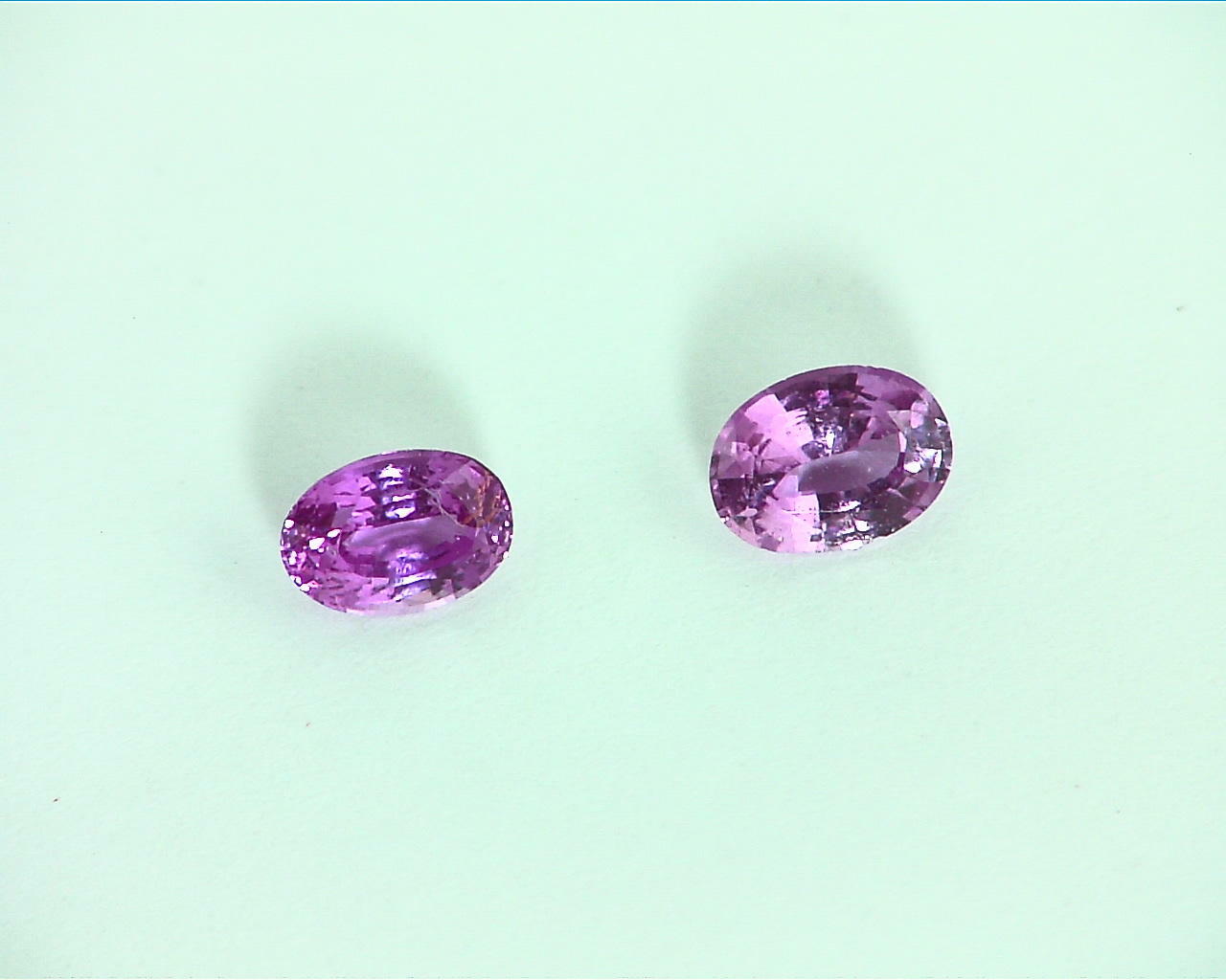 Pink Sapphire Natural Genuine Gemstone Matched Pair Faceted Gemstone GPG169 - Image 7