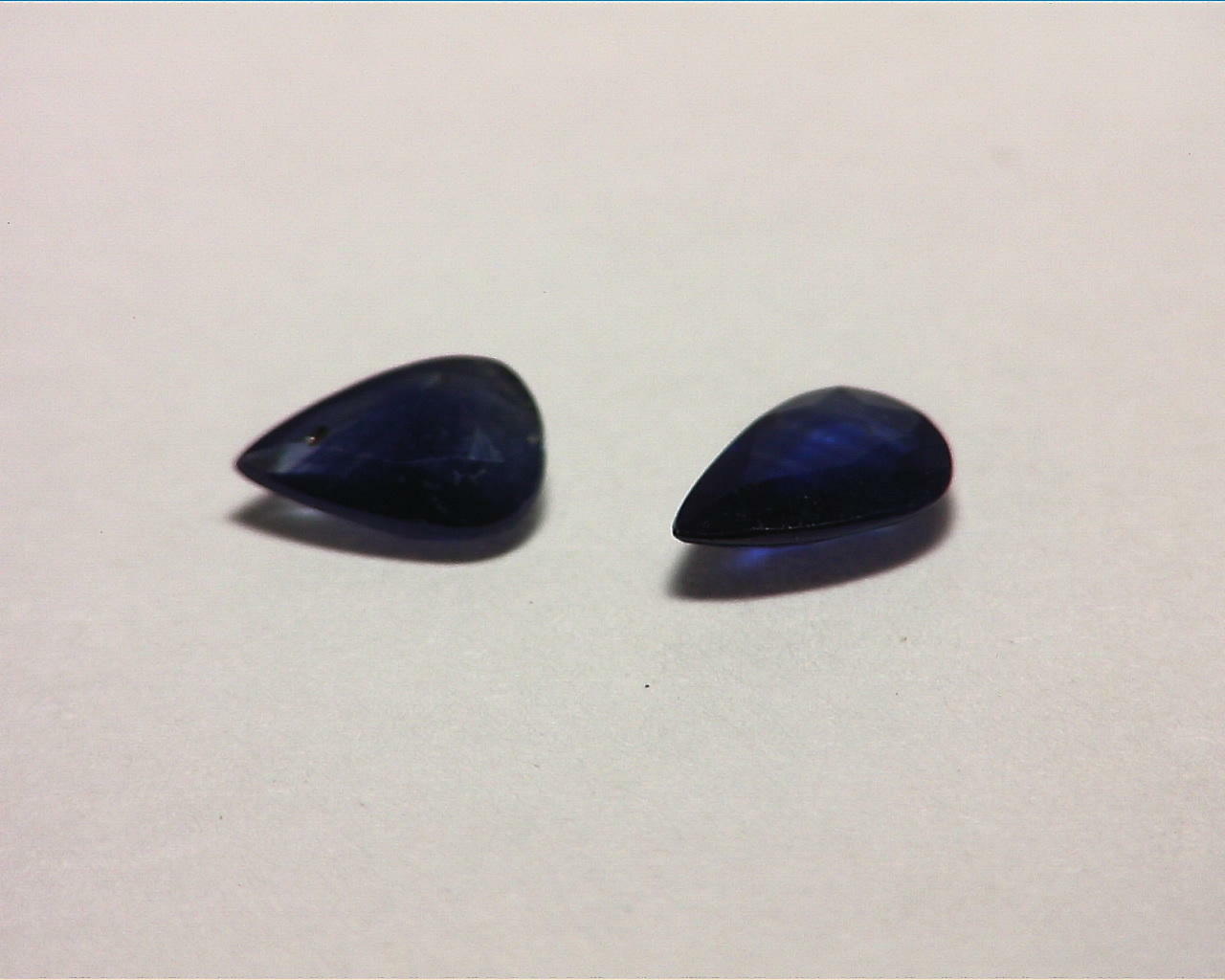 Blue Sapphire Pear Shape Natural Genuine Matched Pair Gemstones GRG,275 - Image 6