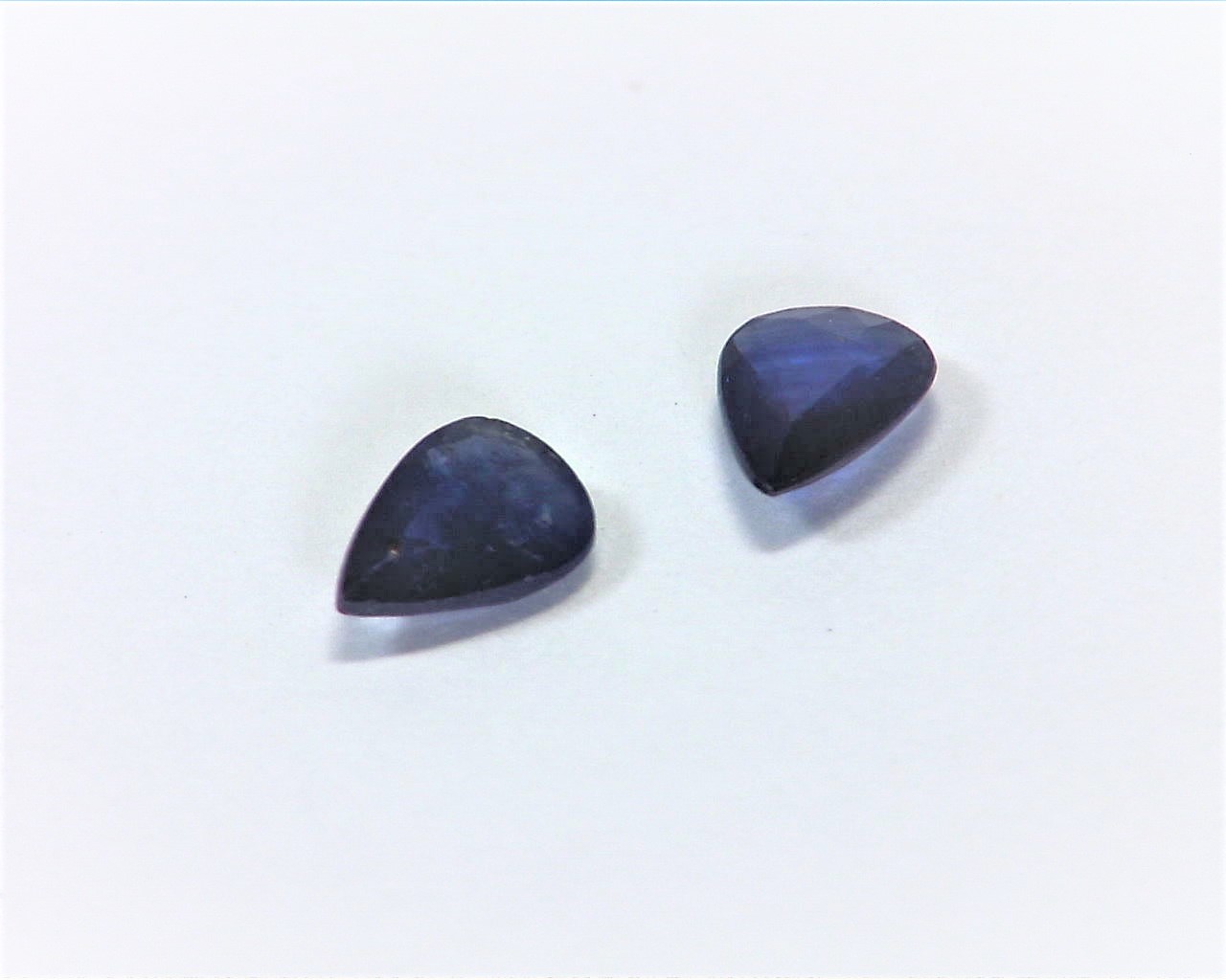 Blue Sapphire Pear Shape Natural Genuine Matched Pair Gemstones GRG,275 - Image 2