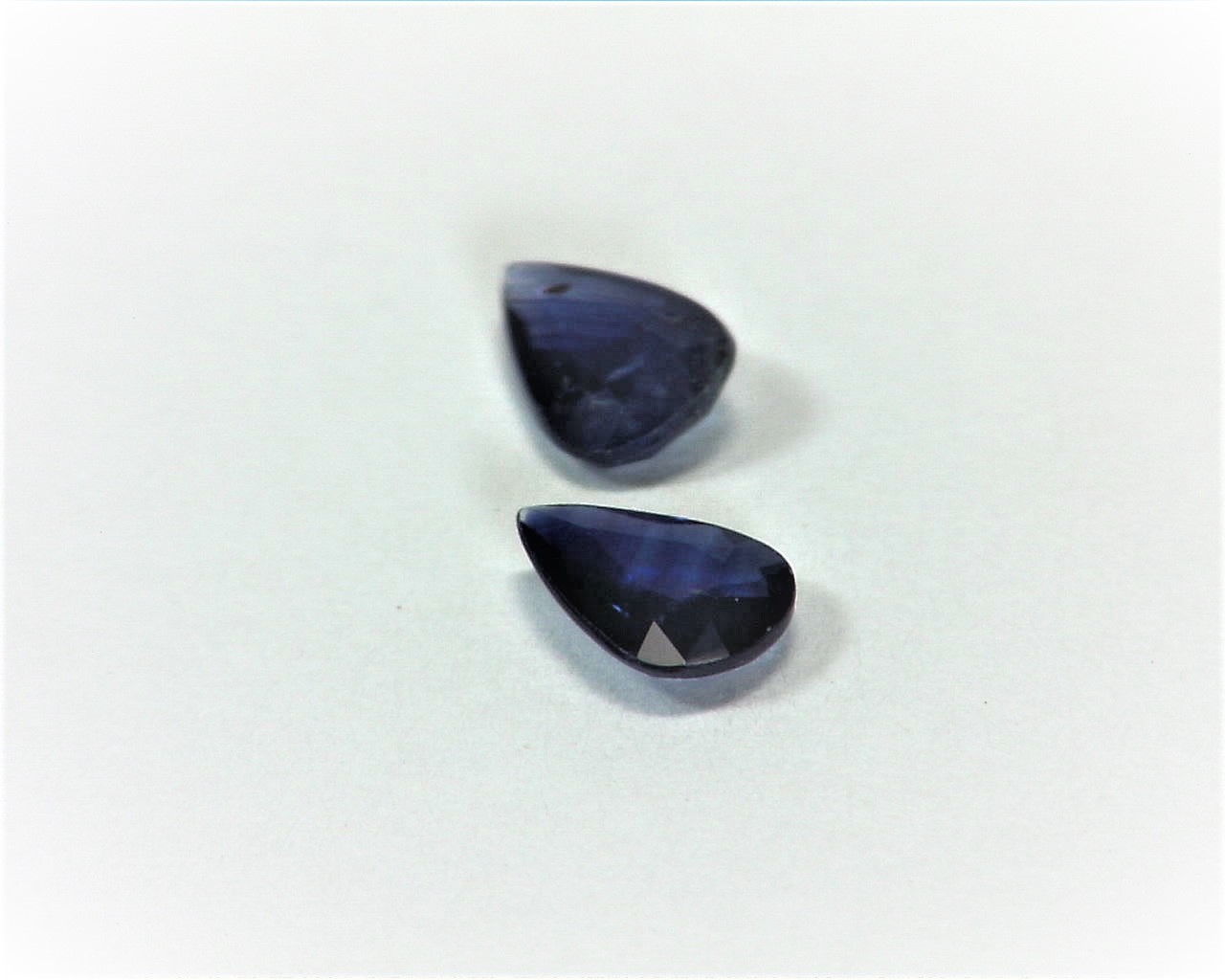 Blue Sapphire Pear Shape Natural Genuine Matched Pair Gemstones GRG,275 - Image 4