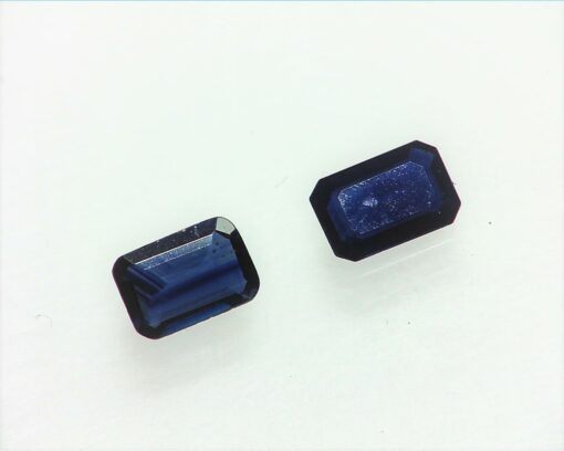 Blue Sapphire Emerald cut Natural Genuine Matched Pair Gemstones GRG,277 - Image 4