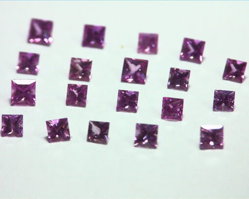 Pink Sapphire Princess Cut 3MM Natural Genuine Gemstones from Sri Lanka GPG386 - Image 4