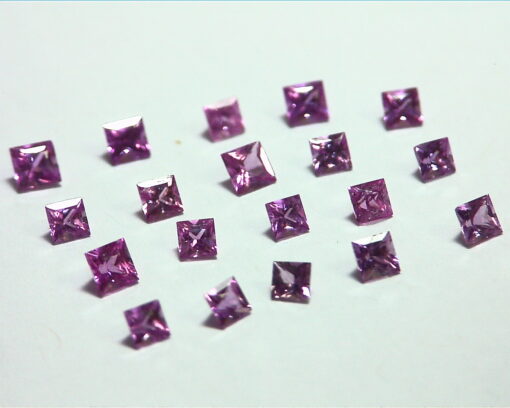 Pink Sapphire Princess Cut 3MM Natural Genuine Gemstones from Sri Lanka GPG386 - Image 5