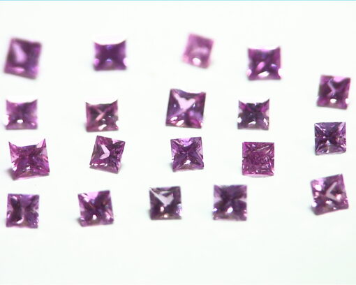 Pink Sapphire Princess Cut 3MM Natural Genuine Gemstones from Sri Lanka GPG386 - Image 6