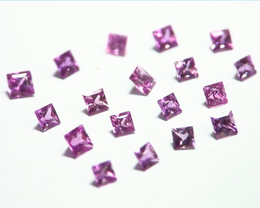 Pink Sapphire Princess Cut 3MM Natural Genuine Gemstones from Sri Lanka GPG386 - Image 7