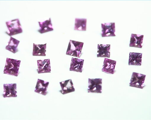 Pink Sapphire Princess Cut 3MM Natural Genuine Gemstones from Sri Lanka GPG386 - Image 8