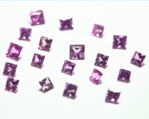Pink Sapphire Princess Cut 3MM Natural Genuine Gemstones from Sri Lanka GPG386 - Image 9