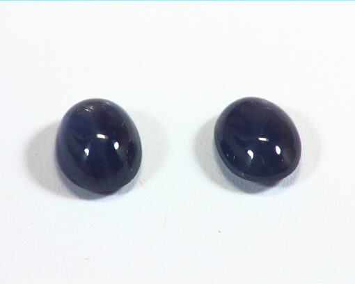 Blue Sapphire Natural Genuine Cabochon Matched Pair Gemstones GRG,410 - Image 2