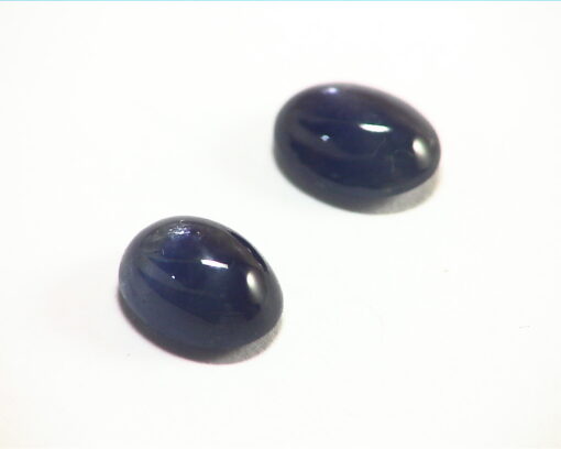 Blue Sapphire Natural Genuine Cabochon Matched Pair Gemstones GRG,410 - Image 3