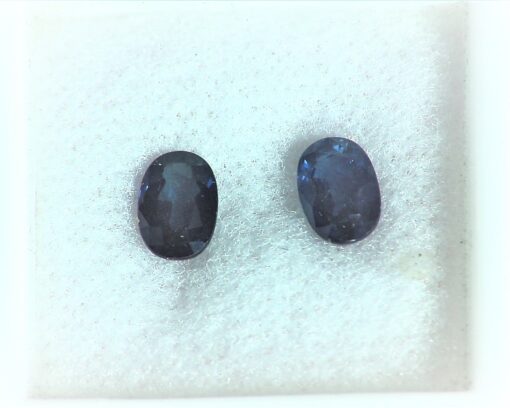 Blue Sapphire Natural Genuine Cabochon Matched Pair Gemstones GRG,444