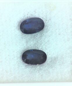 Alternative view of Blue Sapphire Natural Genuine Cabochon Matched Pair Gemstones GRG,444