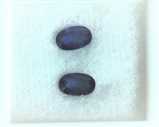 Blue Sapphire Natural Genuine Cabochon Matched Pair Gemstones GRG,444 - Image 2