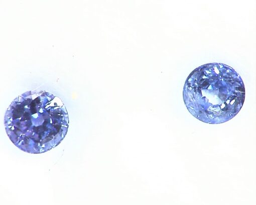 Blue Sapphire, Matched Pair, Round Natural Genuine Gemstones Sri Lanka,GPG,498