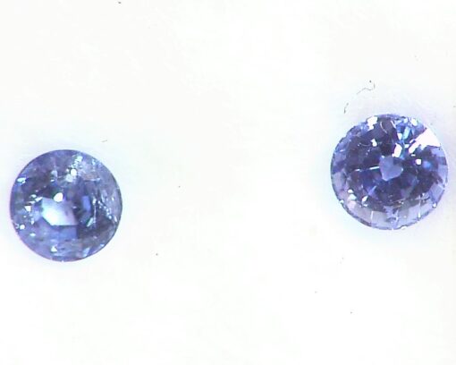 Blue Sapphire, Matched Pair, Round Natural Genuine Gemstones Sri Lanka,GPG,498 - Image 4