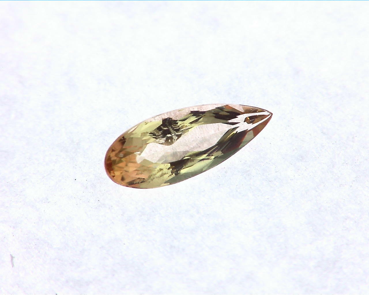 Imperial Topaz 1.29 KT Natural Genuine Faceted Gemstone GRG,175 - Image 2