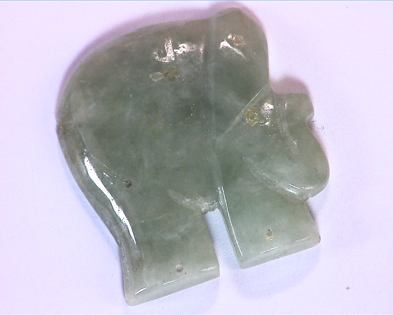 Jade National Genuine Carved Elephant GRG, 696 - Image 2