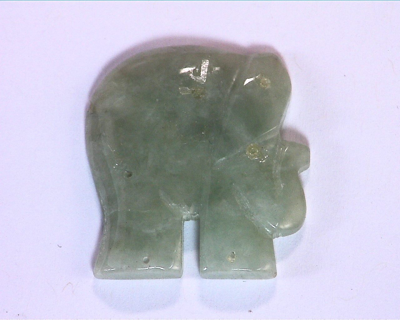 Jade National Genuine Carved Elephant GRG, 696 - Image 5