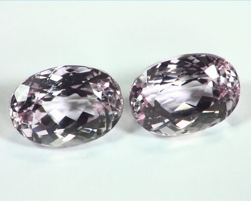Kunzite Oval Shape Matched Pair Natural Genuine Gemstone 17.10 KT GSG129 - Image 2